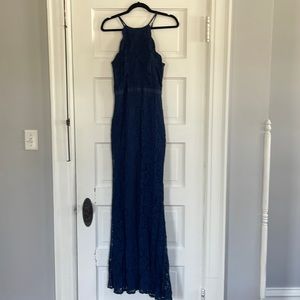 Lulus XL navy halter dress
